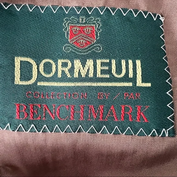 Vintage wool silk oversize warm brown blazer jacket coat - Picture 10 of 13